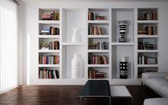 15 Collection of Shelves on Plasterboard