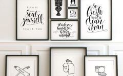 10 Collection of Wall Art for Bathroom