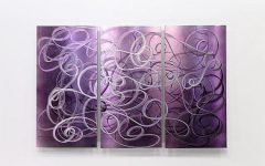 20 Ideas of Purple Abstract Wall Art