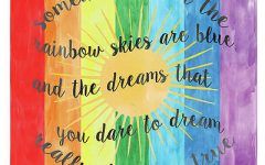 15 Inspirations Rainbow Wall Art