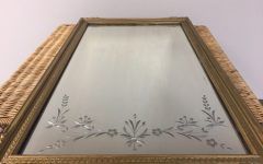 Top 15 of Antique Gold Etched Wall Mirrors