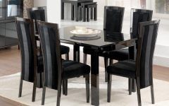 2024 Best of Black Gloss Dining Room Furniture