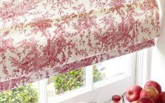 Top 15 of Red Roman Blinds Kitchen