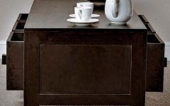50 Best Collection of Dark Wood Coffee Table Storages