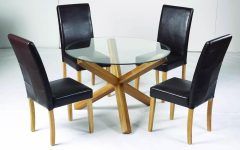  Best 20+ of Round Glass and Oak Dining Tables