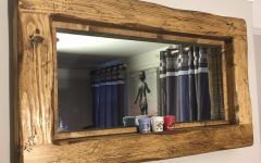 15 Collection of Rustic Oak Framed Mirrors