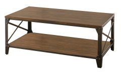 2024 Latest Carbon Loft Fischer Brown Solid Birch and Iron Rustic Coffee Tables