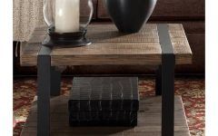 Top 25 of Carbon Loft Kenyon Cube Brown Wood Rustic Coffee Tables
