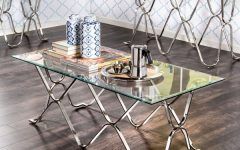 25 Collection of Furniture of America Tellarie Contemporary Chrome Coffee Tables