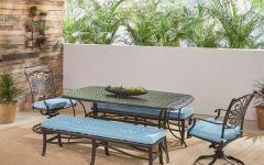  Best 15+ of 5-Piece Outdoor Bench Dining Sets
