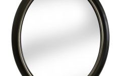 15 Collection of Black Oval Wall Mirror