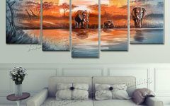 20 Inspirations Hand Painted Canvas Wall Art