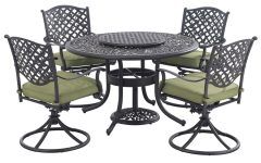 15 Best Black Outdoor Dining Modern Chairs Sets