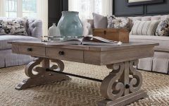 25 Inspirations Tinley Park Traditional Dove Tail Grey Coffee Tables