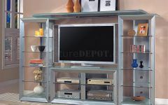 The 15 Best Collection of Glass Shelves Tv Stands