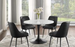  Best 15+ of White and Black Dining Tables