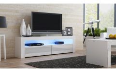 50 Collection of White Gloss TV Stands