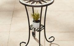 2024 Popular Mosaic Black Outdoor Accent Tables