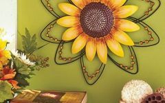 10 Best Collection of Sunflower Wall Art