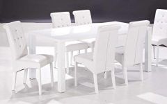 The 20 Best Collection of White Gloss Dining Tables and 6 Chairs