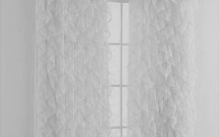 25 Best Chic Sheer Voile Vertical Ruffled Window Curtain Tiers