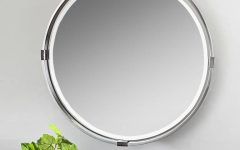 15 Best Ideas Brushed Nickel Round Wall Mirrors