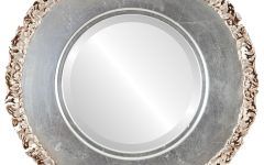 2024 Best of Silver Leaf Round Wall Mirrors
