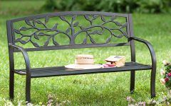 Top 25 of Tree of Life Iron Garden Benches