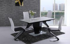The 20 Best Collection of Black High Gloss Dining Tables and Chairs