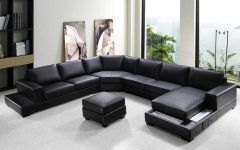 10 Ideas of Black Sectional Sofas