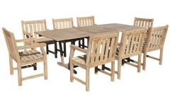 15 Collection of 9-Piece Extendable Patio Dining Sets