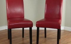 20 Best Collection of Red Leather Dining Chairs