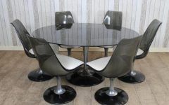 Top 20 of Retro Glass Dining Tables and Chairs