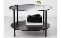2024 Best of Black Round Glass-Top Cocktail Tables