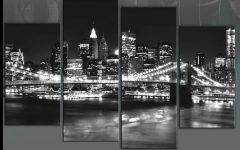 20 Best New York Skyline Canvas Black and White Wall Art