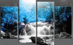 20 Best Collection of Waterfall Wall Art