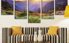 20 Ideas of Mountains Canvas Wall Art
