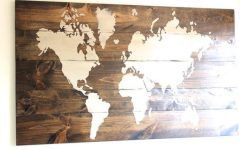 The 20 Best Collection of Wood Map Wall Art
