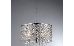 2024 Best of 4 Light Chrome Crystal Chandeliers