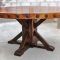 Black Top  Large Dining Tables With Metal Base Copper Finish