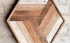 15 Photos Geometric Wood Wall Art